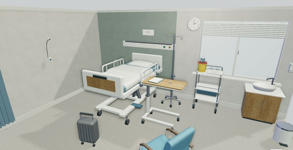 Das virtuelle Patientenzimmer im Room of Horrors